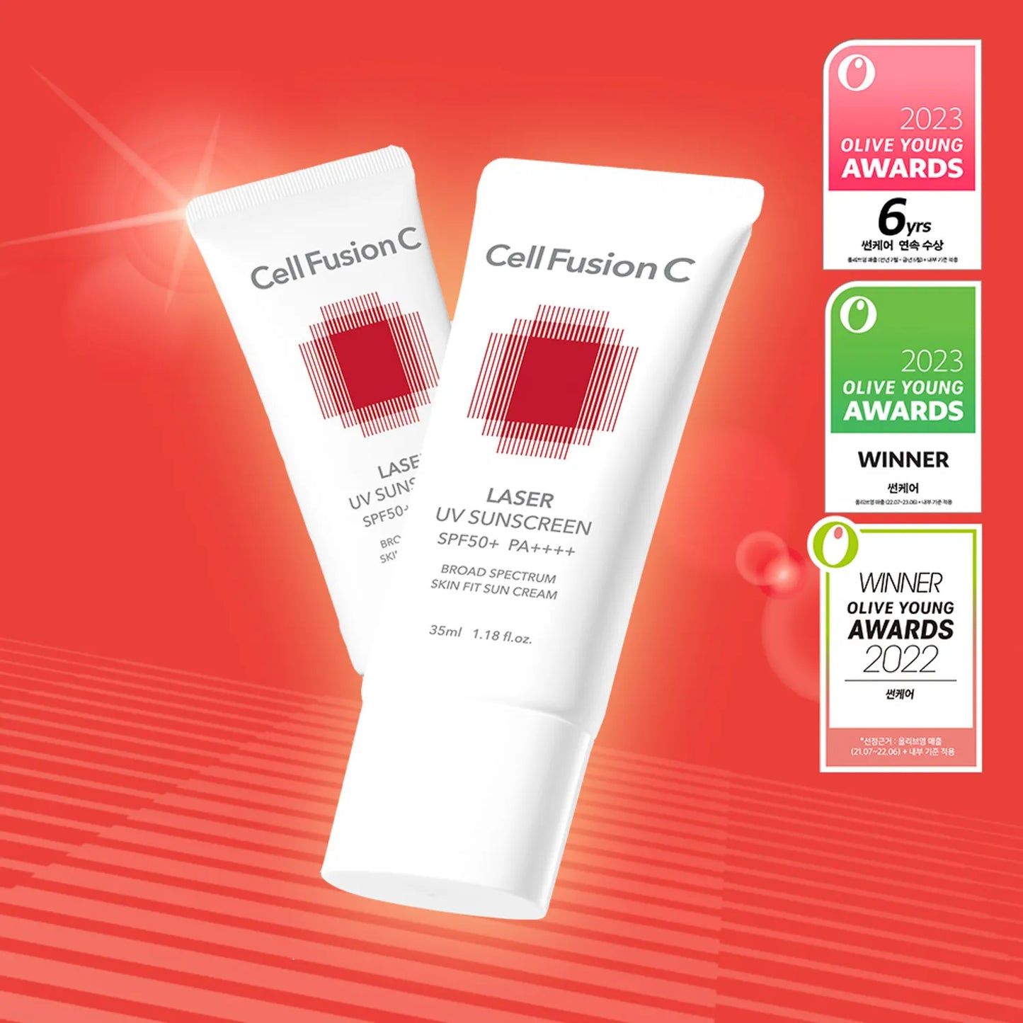 Cell Fusion C Laser UV Sunscreen 35mL 1+1 Special Set